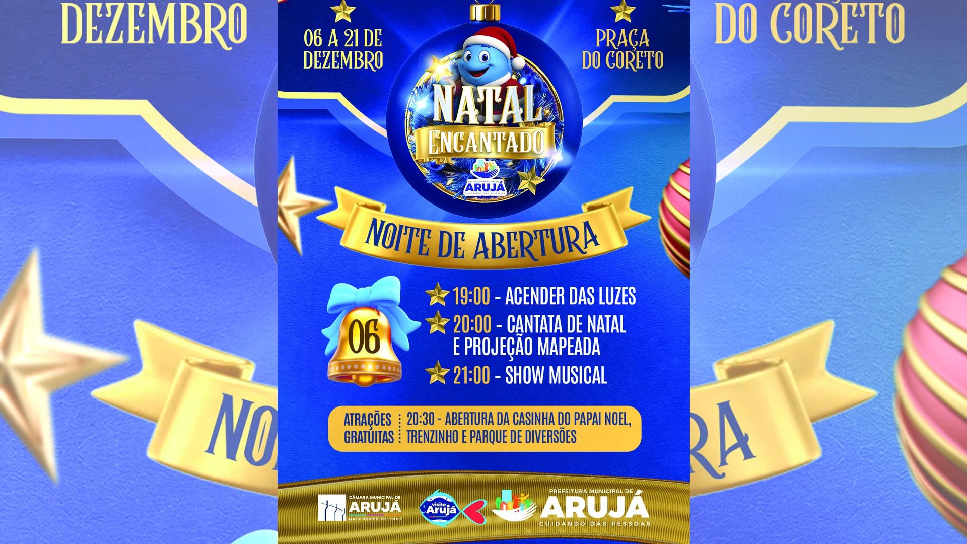 Abertura do Natal encantado em Arujá
