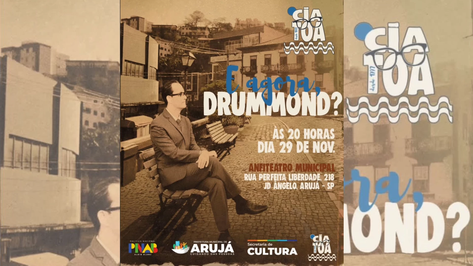 Peça de Teatro E Agora, Drummond?
